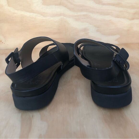 Naturalizer Black Leather Sandals Women’s Size 9.5 - Picture 5 of 9